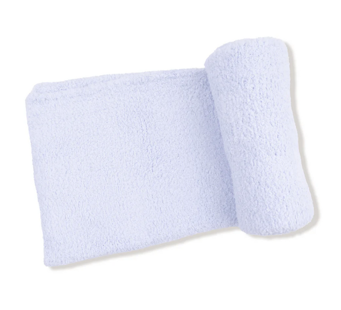 Chenille Blanket - Light Blue