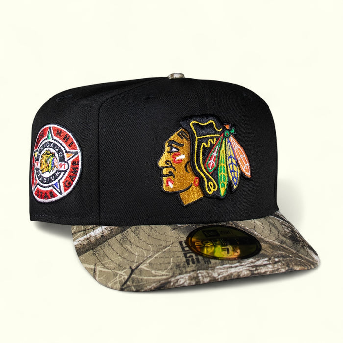 Chicago Black Hawks Black and Real Tree 1942