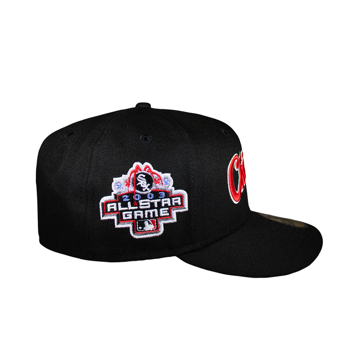 Chicago White Sox All Black Script  Logo 2003 ASG