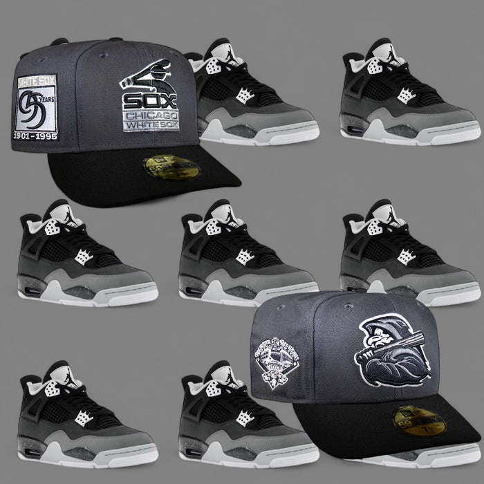 Chicago White Sox Dark Grey and Black 95 Years