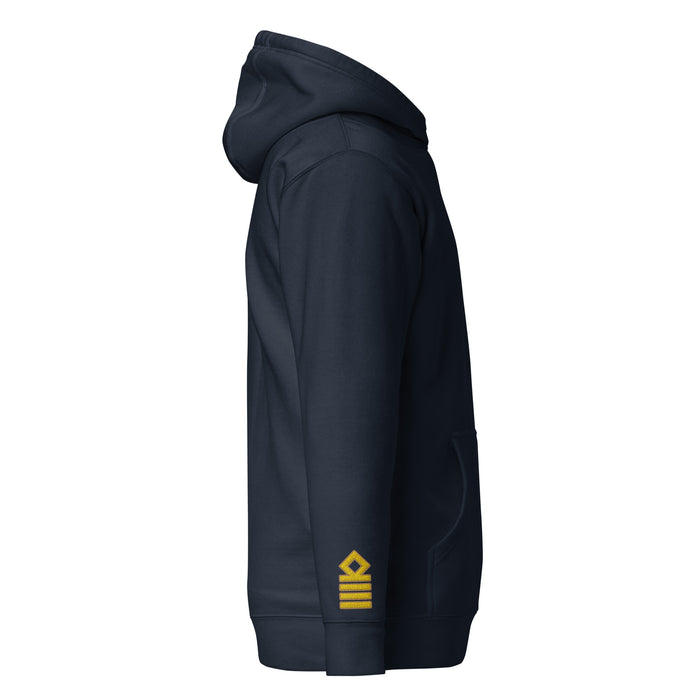 Chief Engineer uniform hoodie with embroidery. - IamSEAWOLF shop