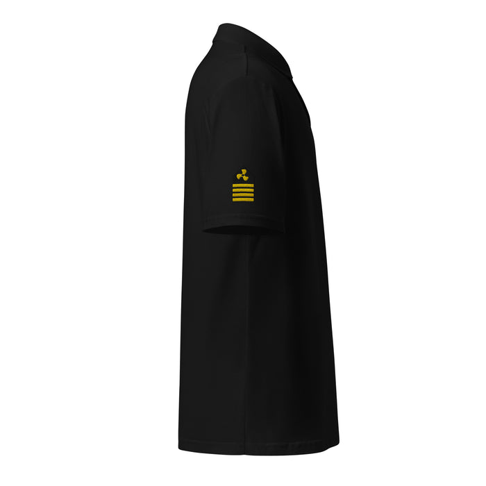 Chief Engineer uniform polo with left chest and sleeves embroidery. - IamSEAWOLF shop