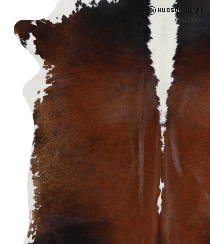 Chocolate and White Cowhide Rug #A3809
