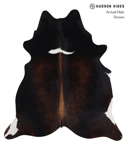 Chocolate and White Cowhide Rug #A3828