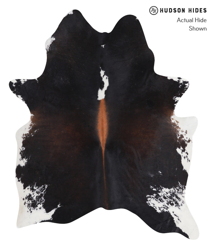 Chocolate and White Cowhide Rug #A8143
