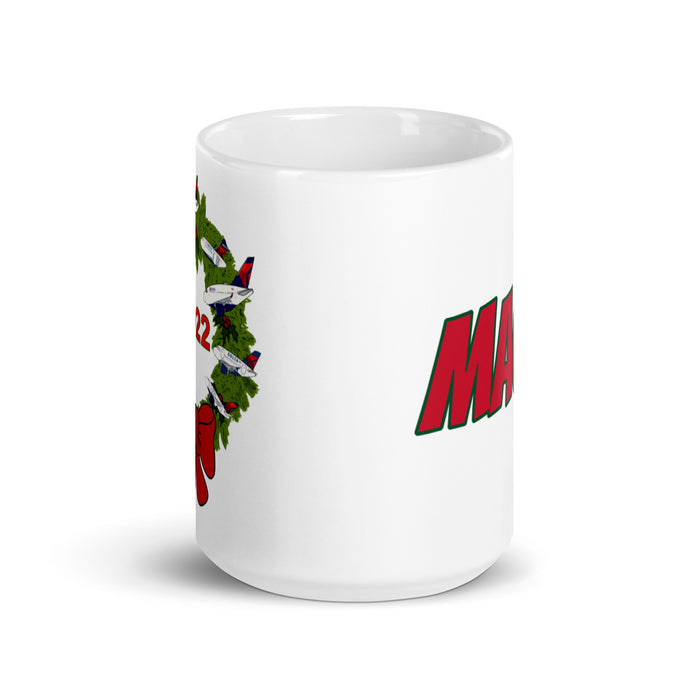 Christmas 2022 MACE White glossy mug