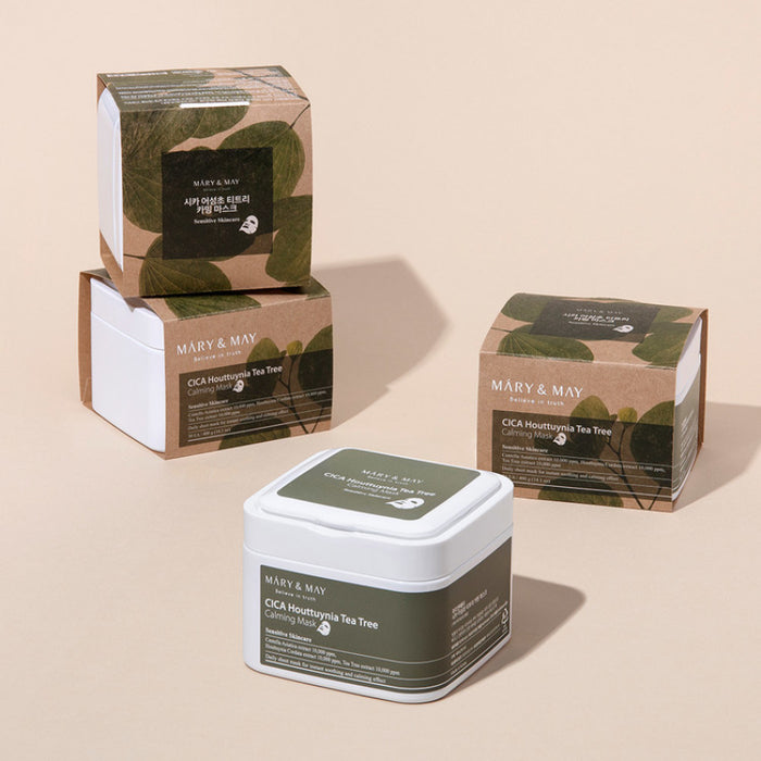 CICA Houttuynia Tea Tree Calming Mask - Korean-Skincare