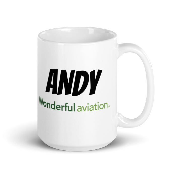 Citation N681WA 1 White glossy mug