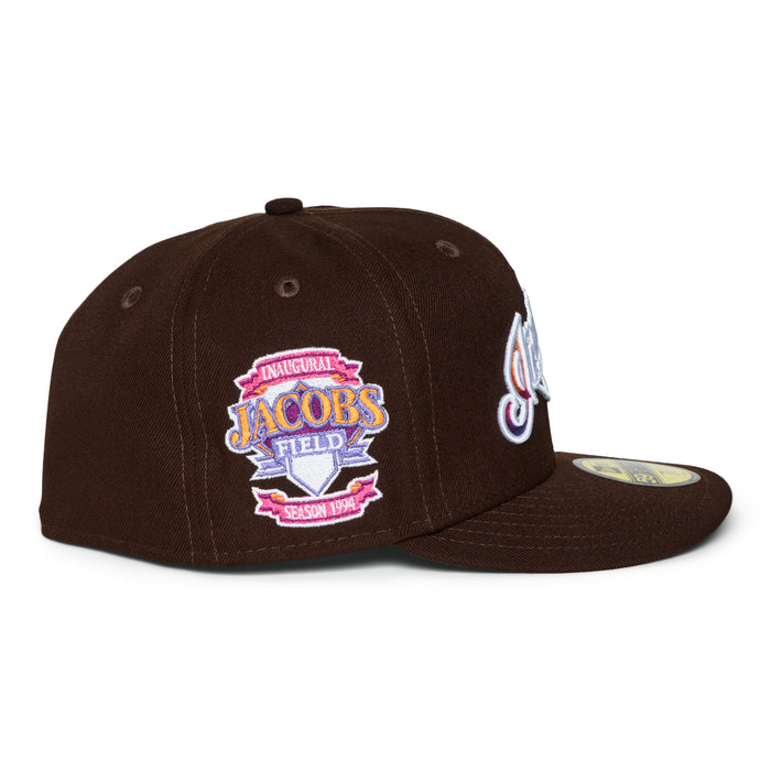 Cleveland Indians Dark Brown Gradient Script Jacobs Field