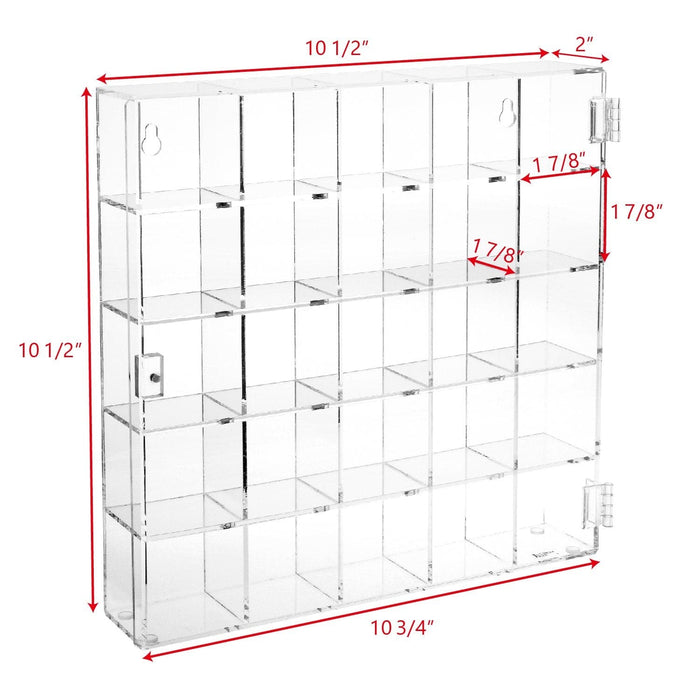 #COT1755 Mountable 25 Compartments Display Case Cabinet Stand