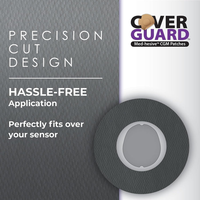 CoverGuard Overpatches for Dexcom G7, Black - 101-200B-Pack - LL Medico