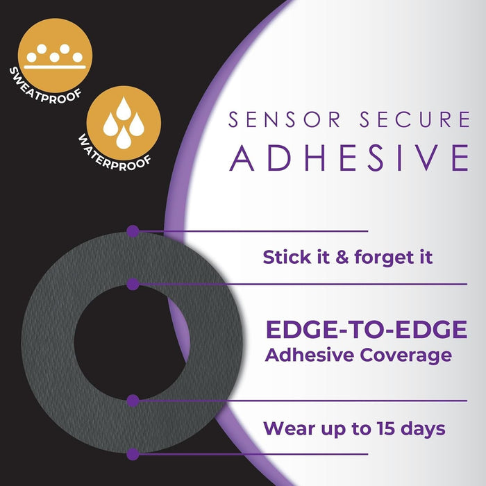 CoverGuard Overpatches for Dexcom G7, Black - 101-200B-Pack - LL Medico