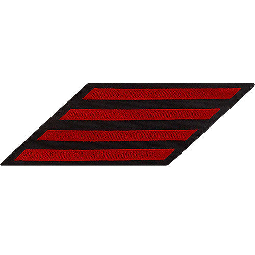 CPO Red on Blue Hashmarks / Service Stripes Patches and Service Stripes 80095