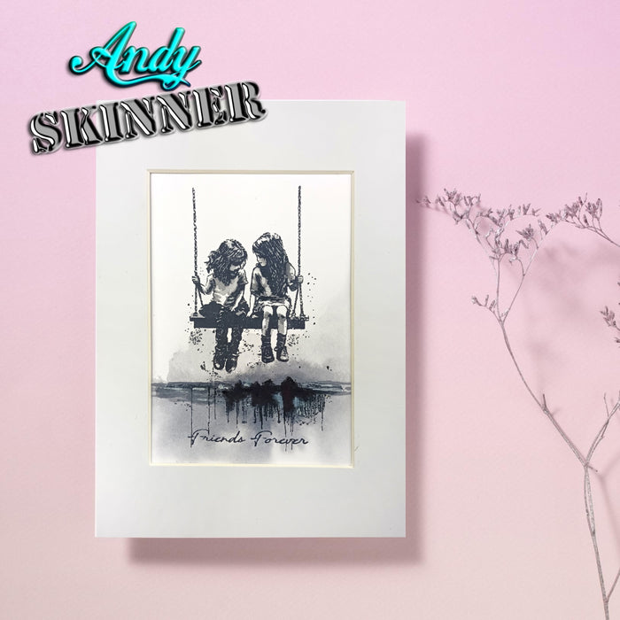 Creative Expressions 3.5"X5.25" Rubber Stamp By Andy Skinner - Friends Forever