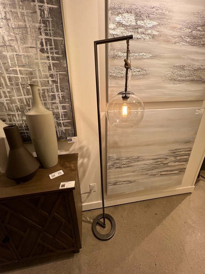 Floor Lamp Crestview Collection CVAZER057 Brooks Floor Lamp with Rope Accents Crestview Collection