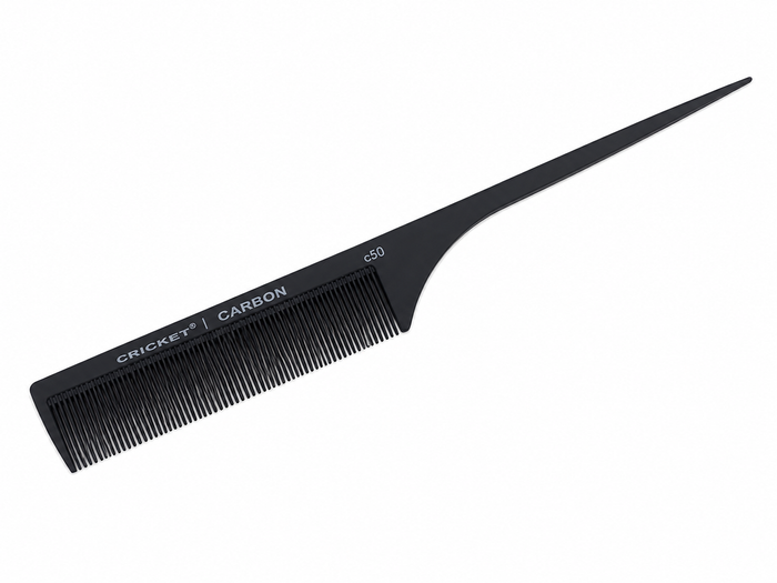 Cricket Carbon Comb C50 Fine Toothed Rattail Comb