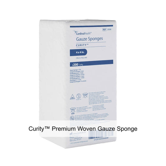 Cardinal Health Curity USP Type VII Gauze Sponge, 4 x 4 Inch, 8-Ply