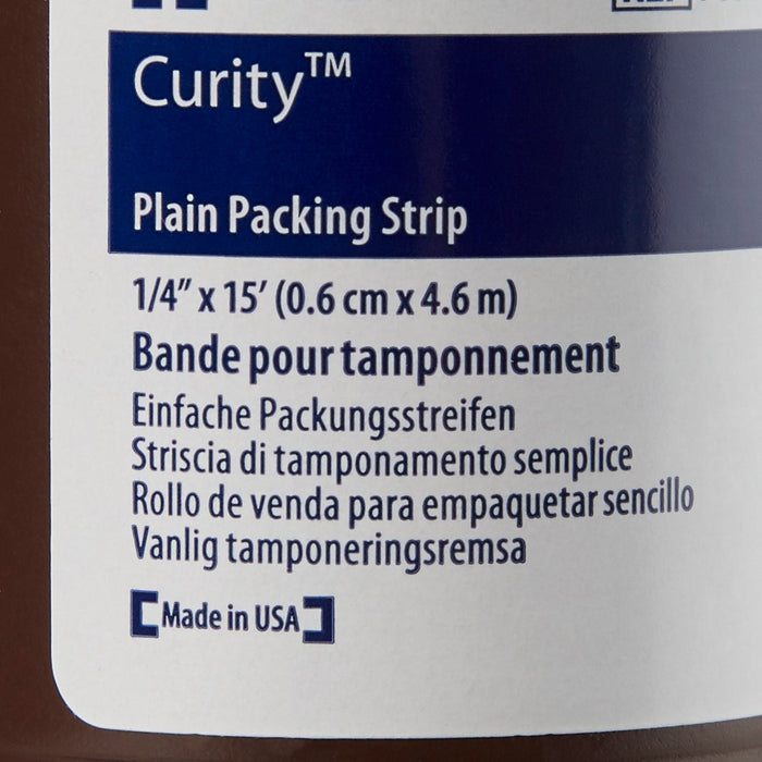 Cardinal Health Curity Nonimpregnated Wound Packing Strip, ¼ Inch x 5 Yard