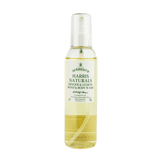 D R Harris Naturals Ginger & Lemon Hand & Body Wash 200ml