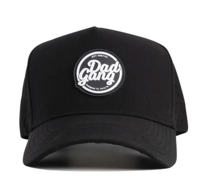 DAD GANG Athletic Black Trucker