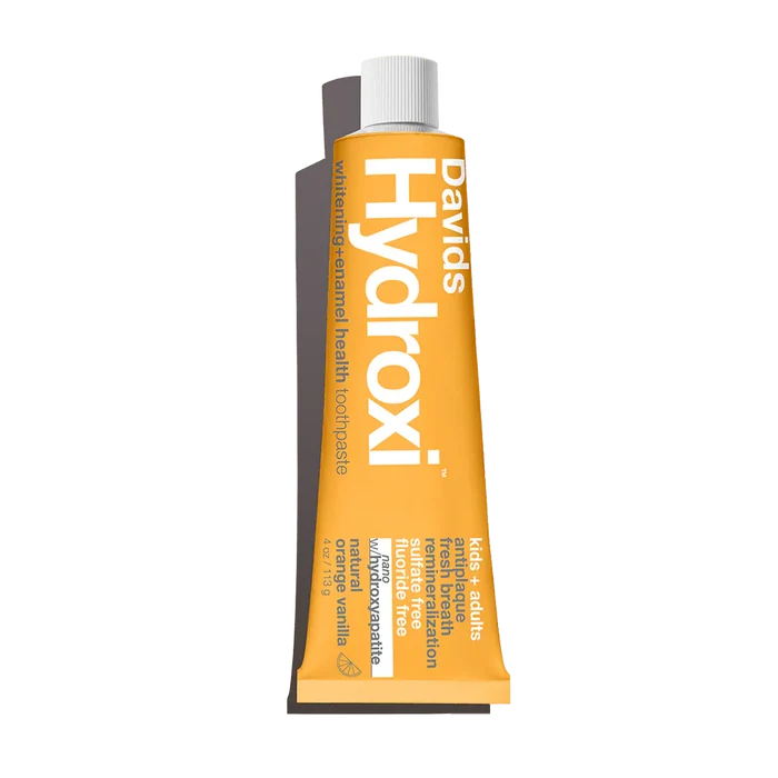 Davids Hydroxi Toothpaste 113g - Whitening + Antiplaque Orange + Vanilla