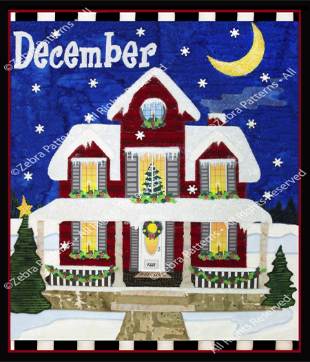 December Christmas Applique