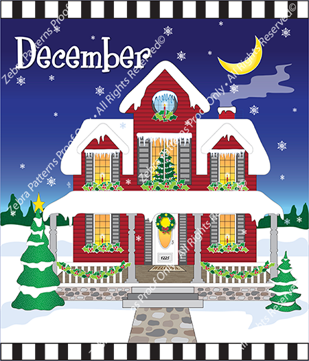 December Christmas Panel