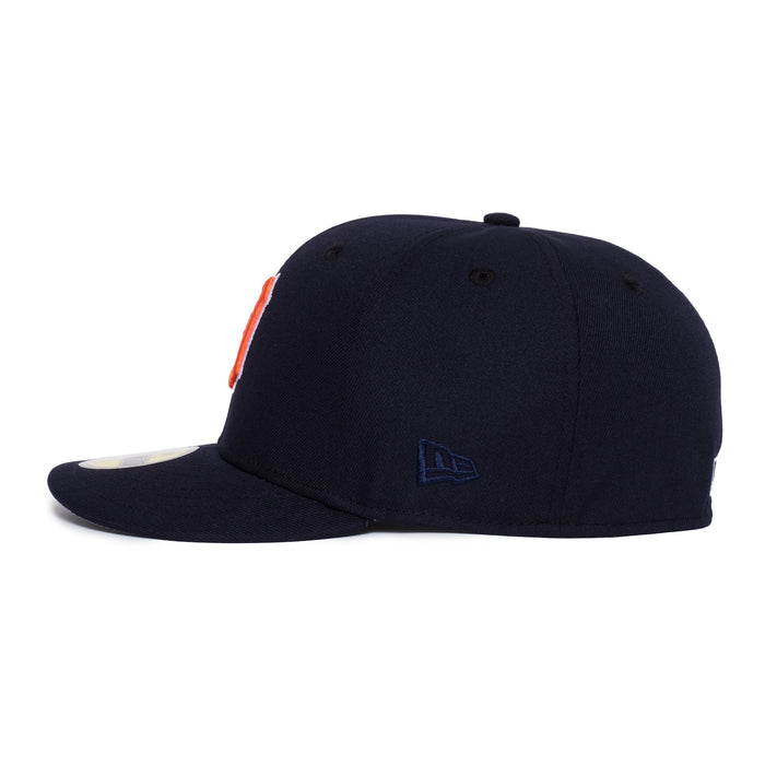 Detroit Tigers All Navy Orange Logo White Outline
