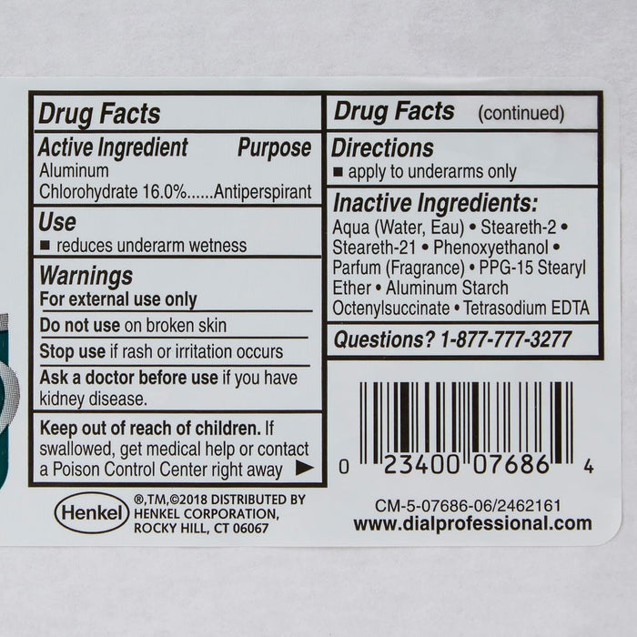 Dial Professional Anti-Perspirant & Deodorant Roll-On, Crystal Breeze, 1.5 fl oz
