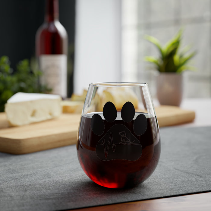 Dog Wine Glass