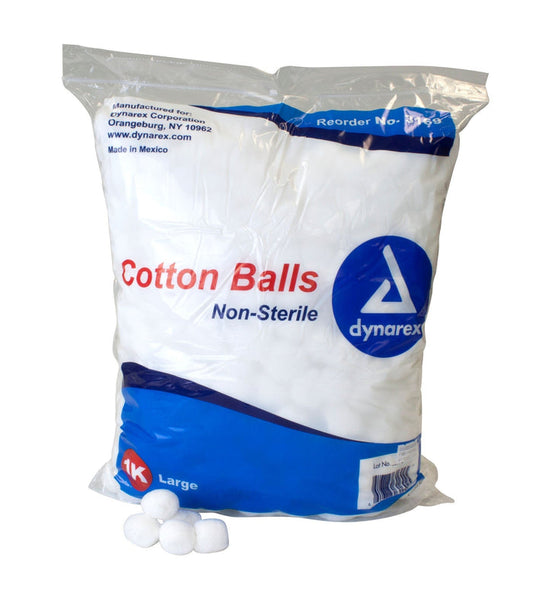 Dynarex Cotton Balls Non-Sterile, Large - 3169-Pack - LL Medico