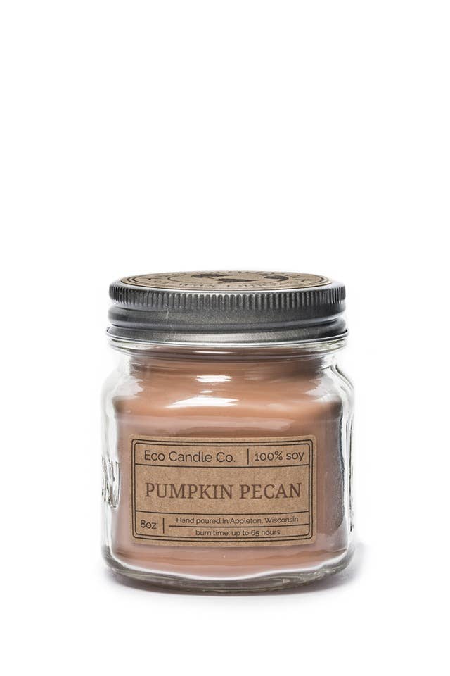 Eco Candle Company - 8oz mason PUMPKIN PECAN