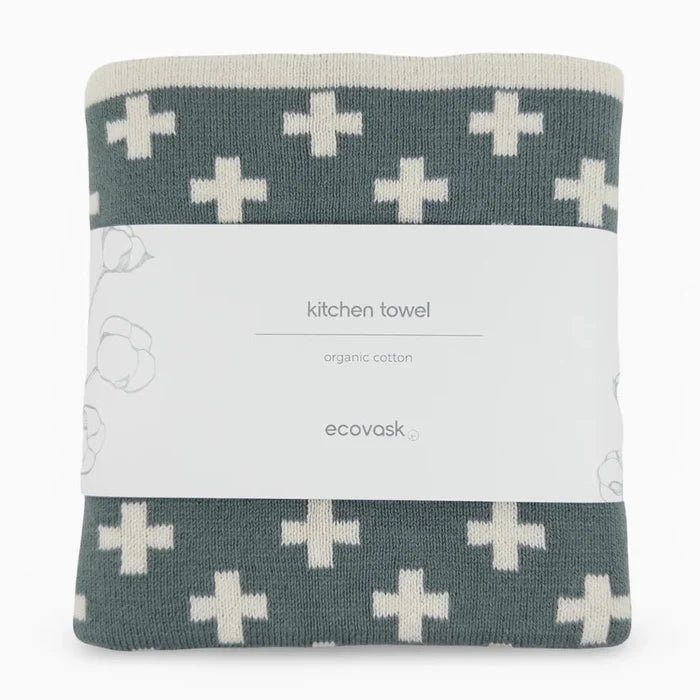 Ecovask Kitchen Tea Towel Single Organic Cotton