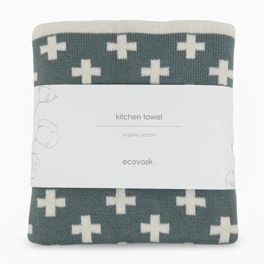 Ecovask Kitchen Tea Towel Single Organic Cotton