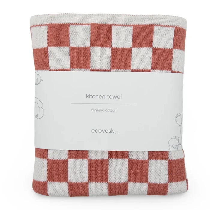 Ecovask Kitchen Tea Towel Single Organic Cotton