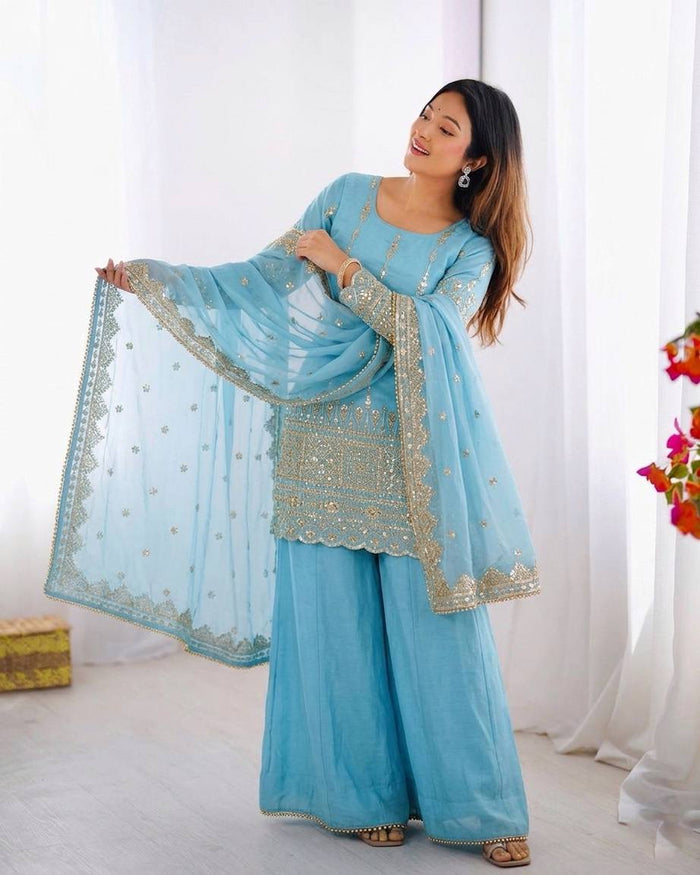 Elegance in Aqua  Traditional Charm