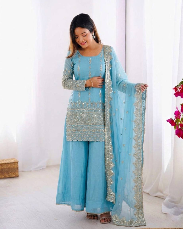 Elegance in Aqua  Traditional Charm