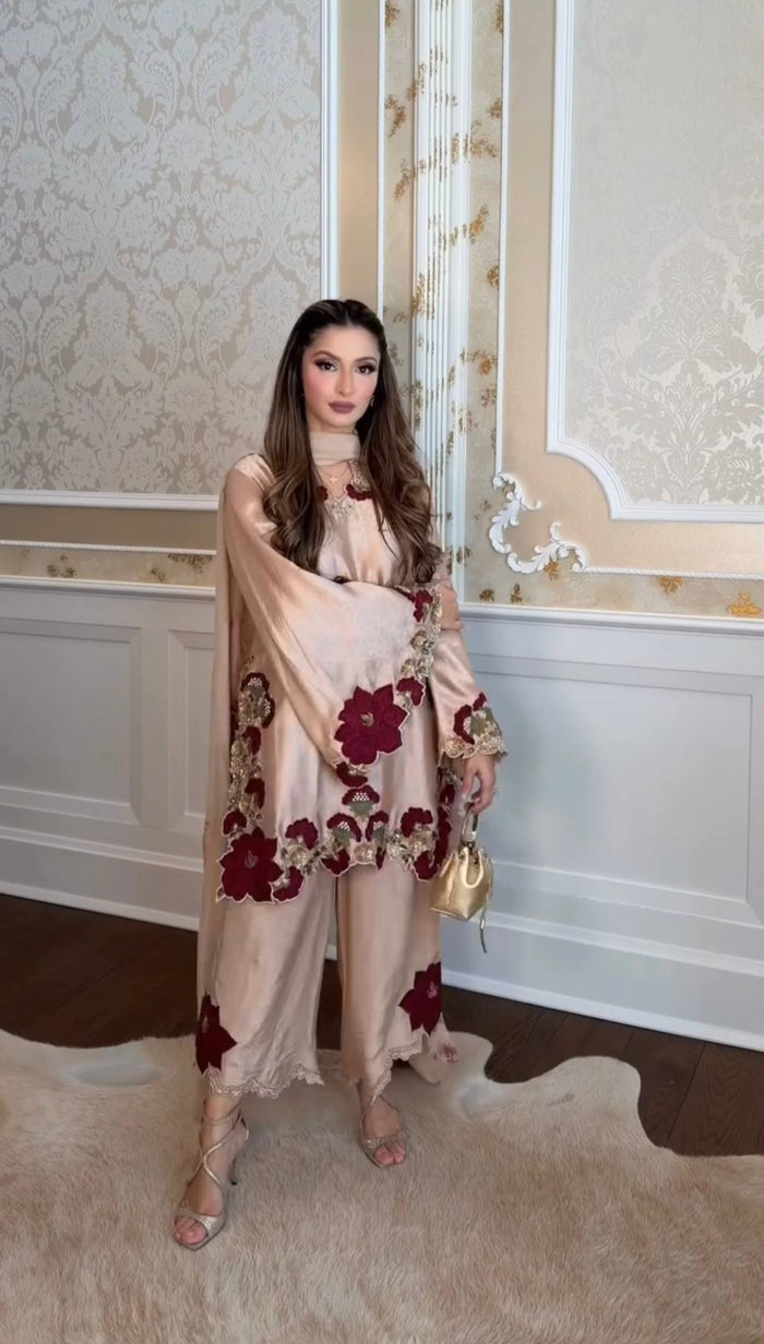 Elegant Blossom Silk Ensemble for Every Occasion