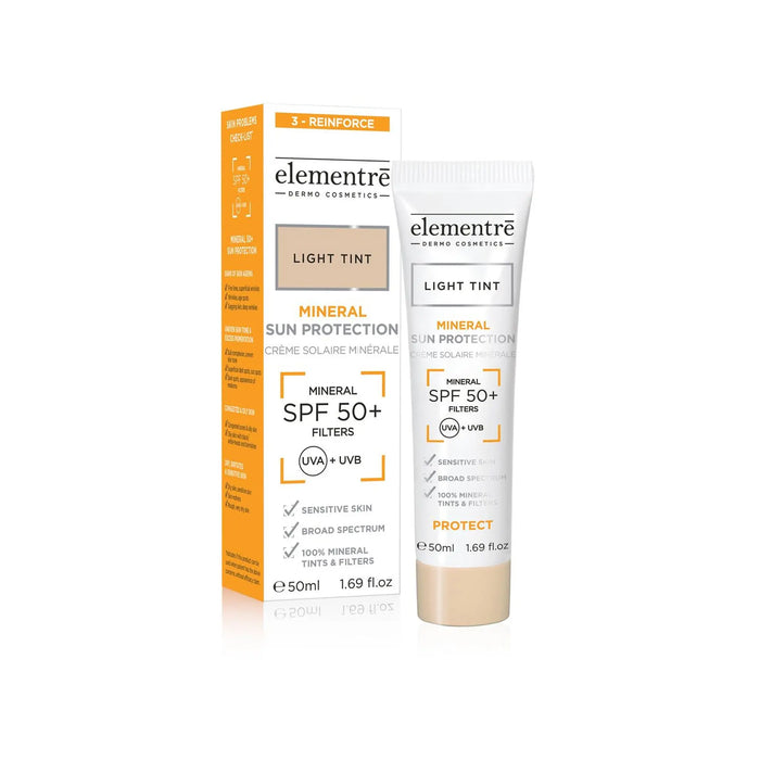 Elementre SPF 50+ Mineral Sun Protection Cream - Light Tint elementre