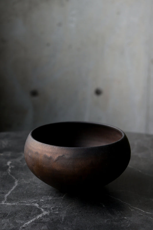 Emui: Handmade Bronzed Matcha Bowl