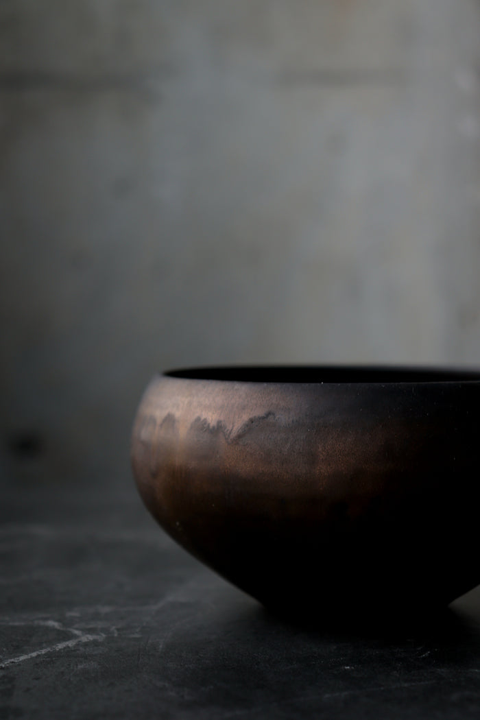 Emui: Handmade Bronzed Matcha Bowl