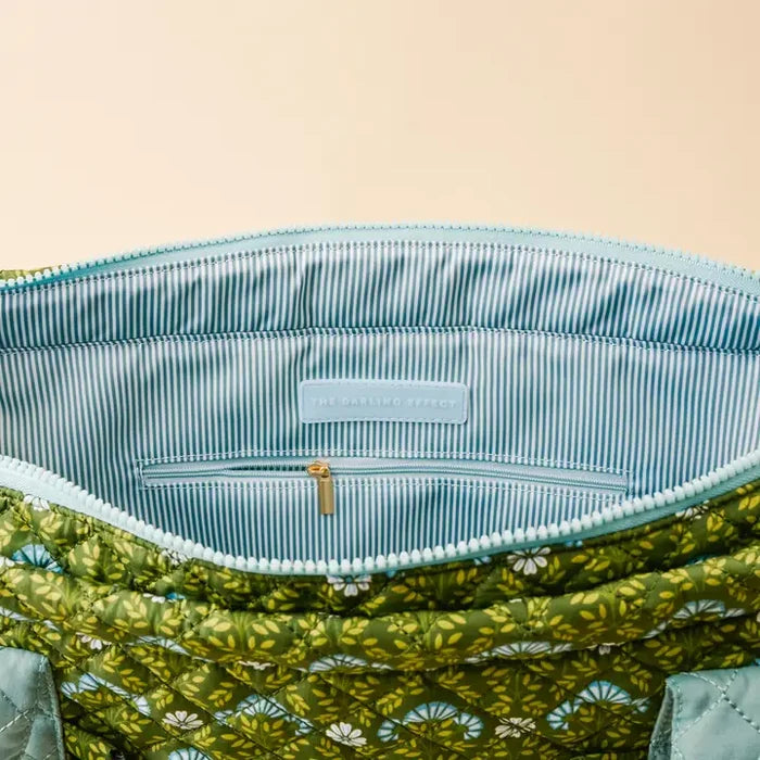 Everbloom Forest Green The Everyday Quilted Tote Bag