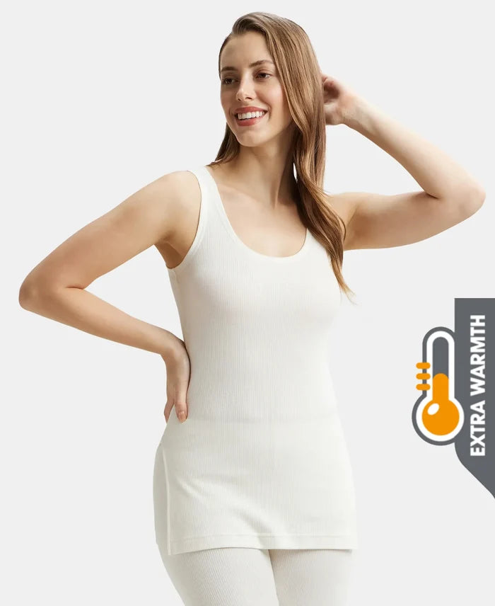 Extra Warmth Super Combed Cotton Rich Thermal Tank Top with StayWarm Technology - Off White