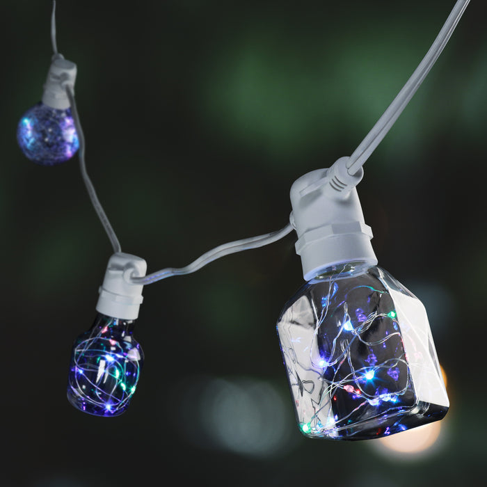 LED Light Bulbs Feit FY/G25/RGB/CR/LED Fairy Light Crackle Glass RGB Globe Light Bulb Feit Electric