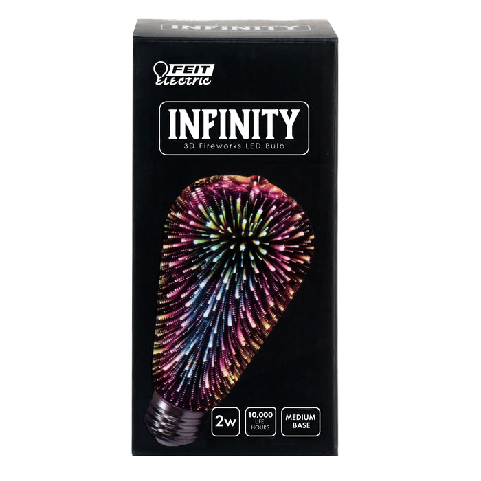 LED ST19 Feit ST19/PRISM/LED Infinity 3D Fireworks Effect LED ST19 Light Bulb Feit Electric