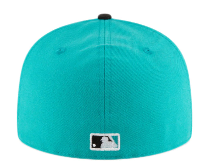 Florida Marlins Teal and Black 1997 World Series Fitted Hat