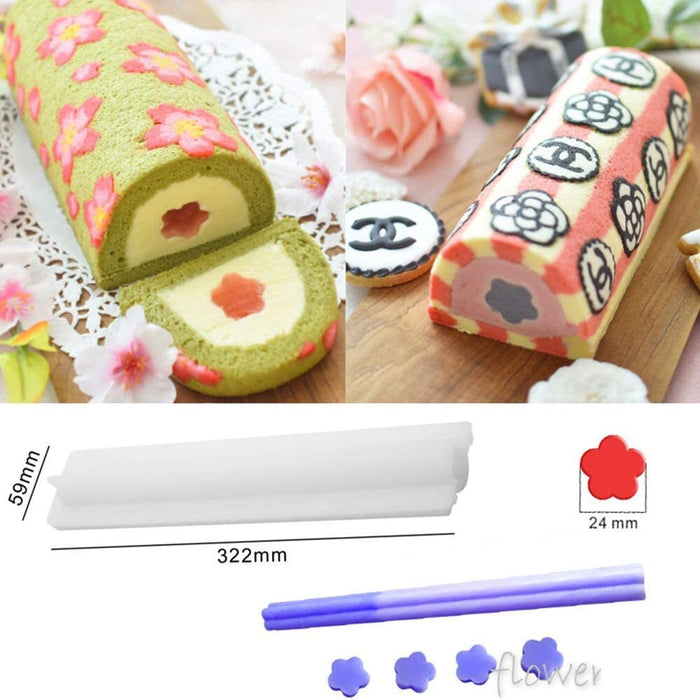 flower long silicon mold tube