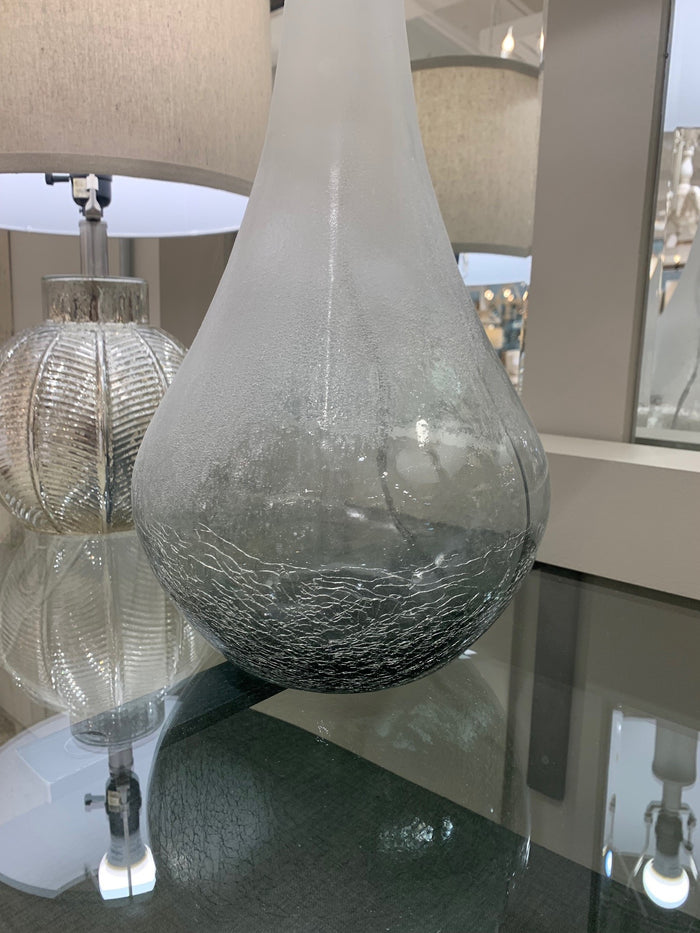 Table Lamp Forty West Designs 73059 Abigail Frosted & Crackled Glass Table Lamp Forty West Designs