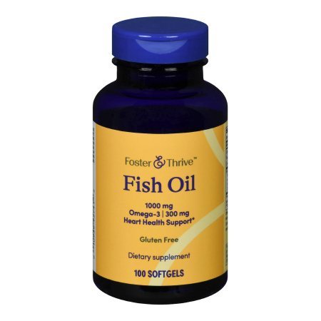 Foster & Thrive Omega 3 Fish Oil Supplement, 1000 mg, 100 soft gels - 1093995741 - LL Medico