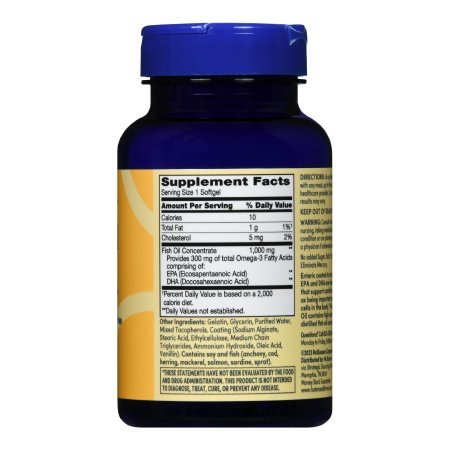 Foster & Thrive Omega - 3 Fish Oil Supplement, 1000 mg, 60 soft gels - 01093995738 - LL Medico